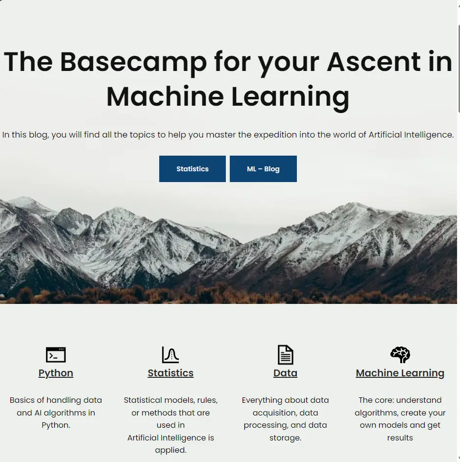 Bildschirmaufnahme https://databasecamp.de/