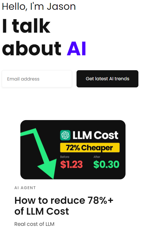 Screenshot of AI-Jason.com 